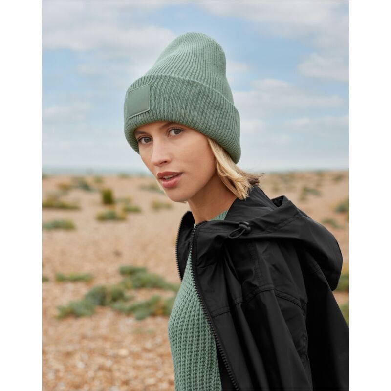 Deep Cuffed Tonal Patch Beanie Thumbnail