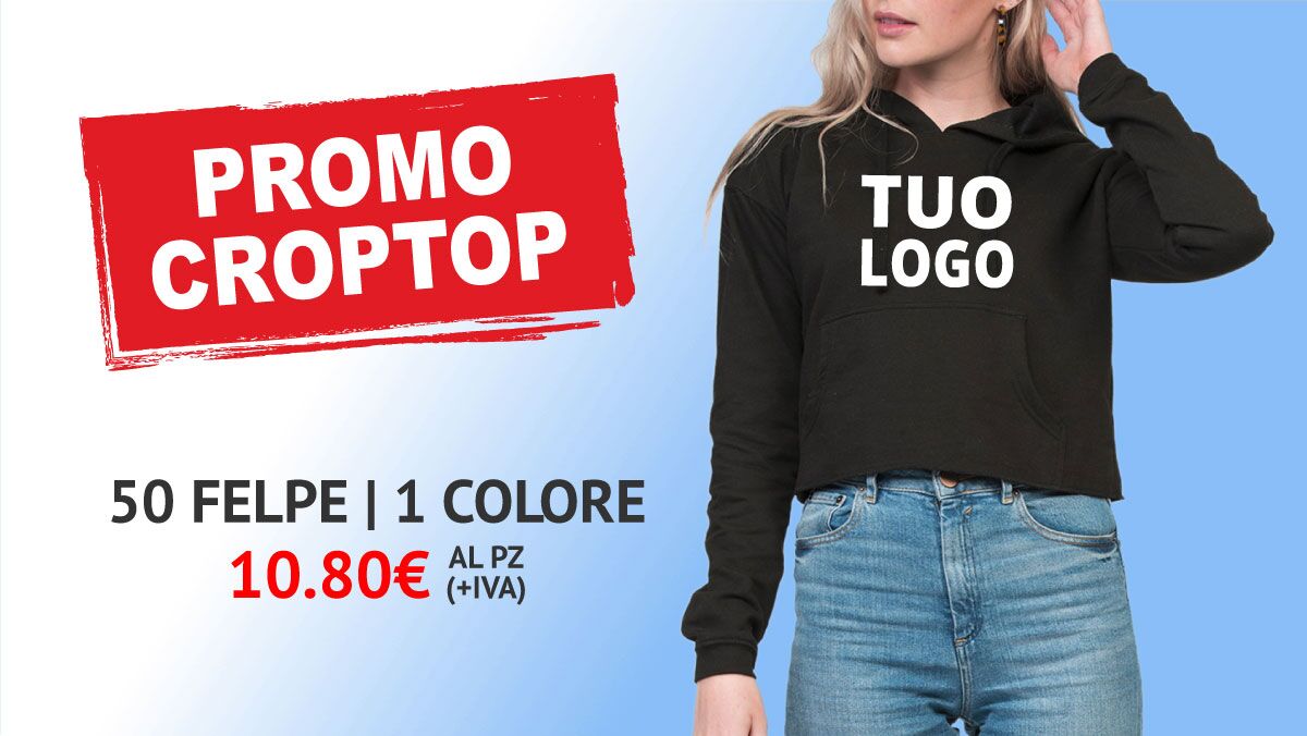 Promo crop top personalizzato