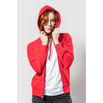  Felpa french terry donna cappuccio zip lunga Made in Italy Thumbnail