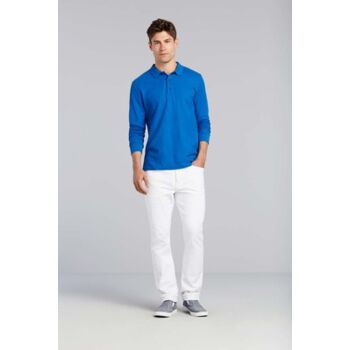 Polo Premium Cotton doppio piquè maniche lunghe Thumbnail