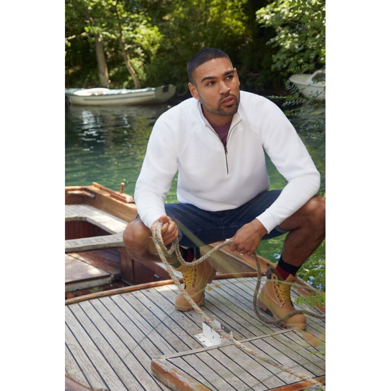 Zip Neck Raglansweat Thumbnail