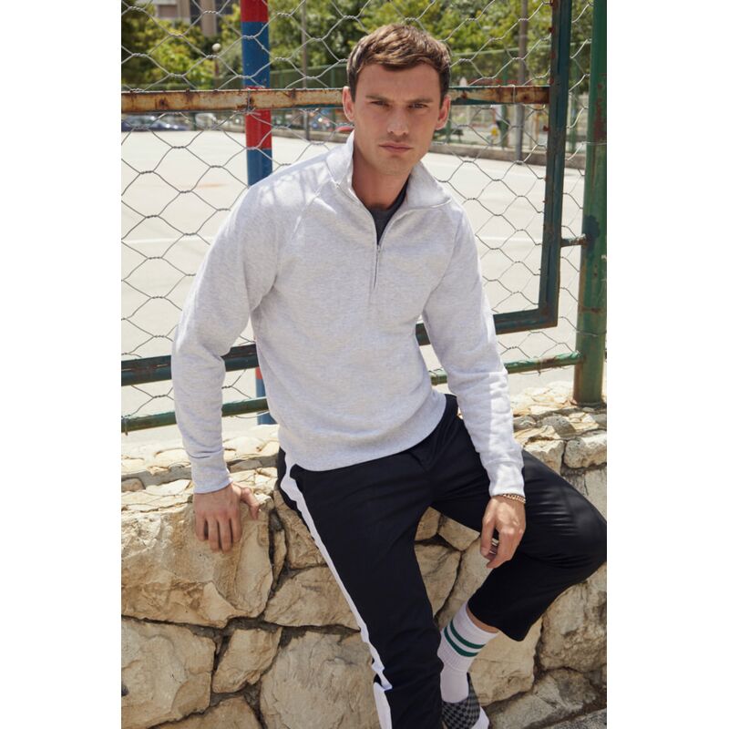 Lightweight Zip Neck Sweat Thumbnail