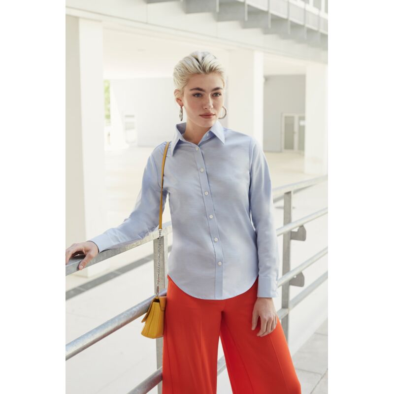 Ladies Oxford Shirt LS Thumbnail