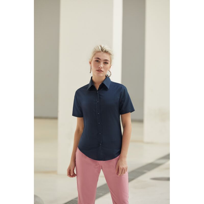 Ladies Oxford Shirt SS Thumbnail