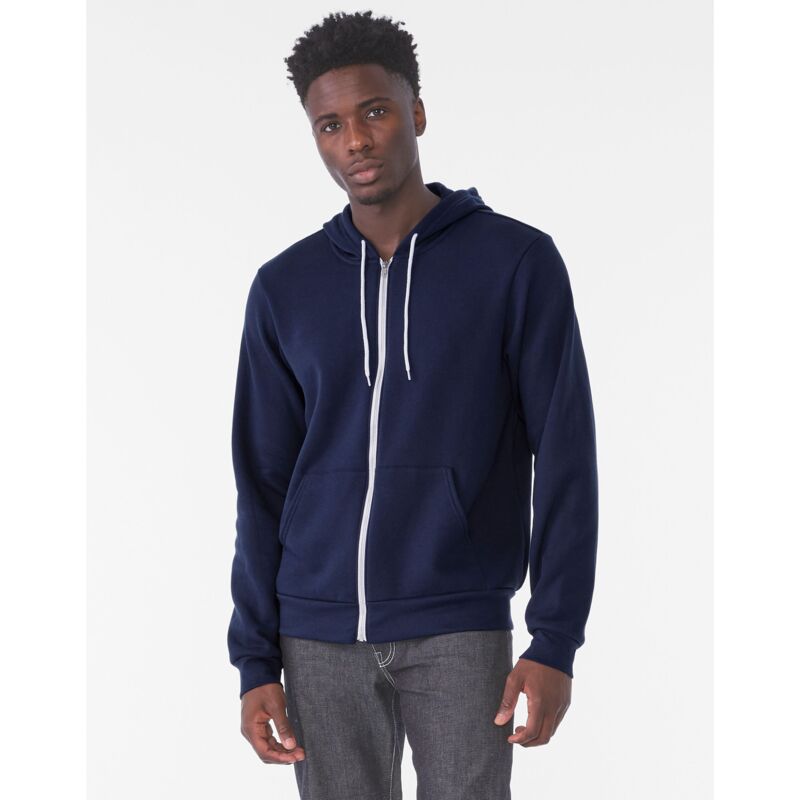 Unisex  Zip-up Polycotton Fleece Hoodie Thumbnail
