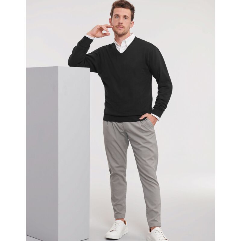 V-Neck Knitted Pullover Thumbnail