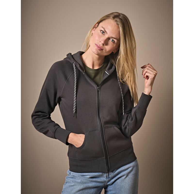 Ladies Full Zip Hooded Sweat Thumbnail
