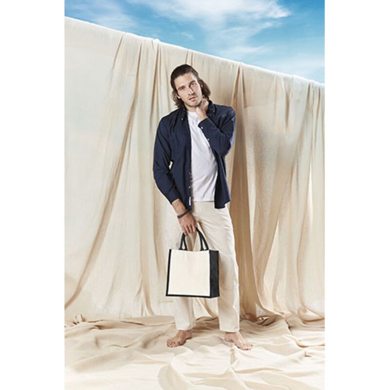 Printers Midi Jute Bag Thumbnail