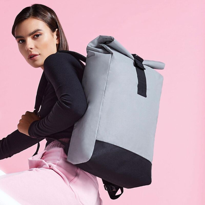  Reflective Roll-Top Backpack Thumbnail